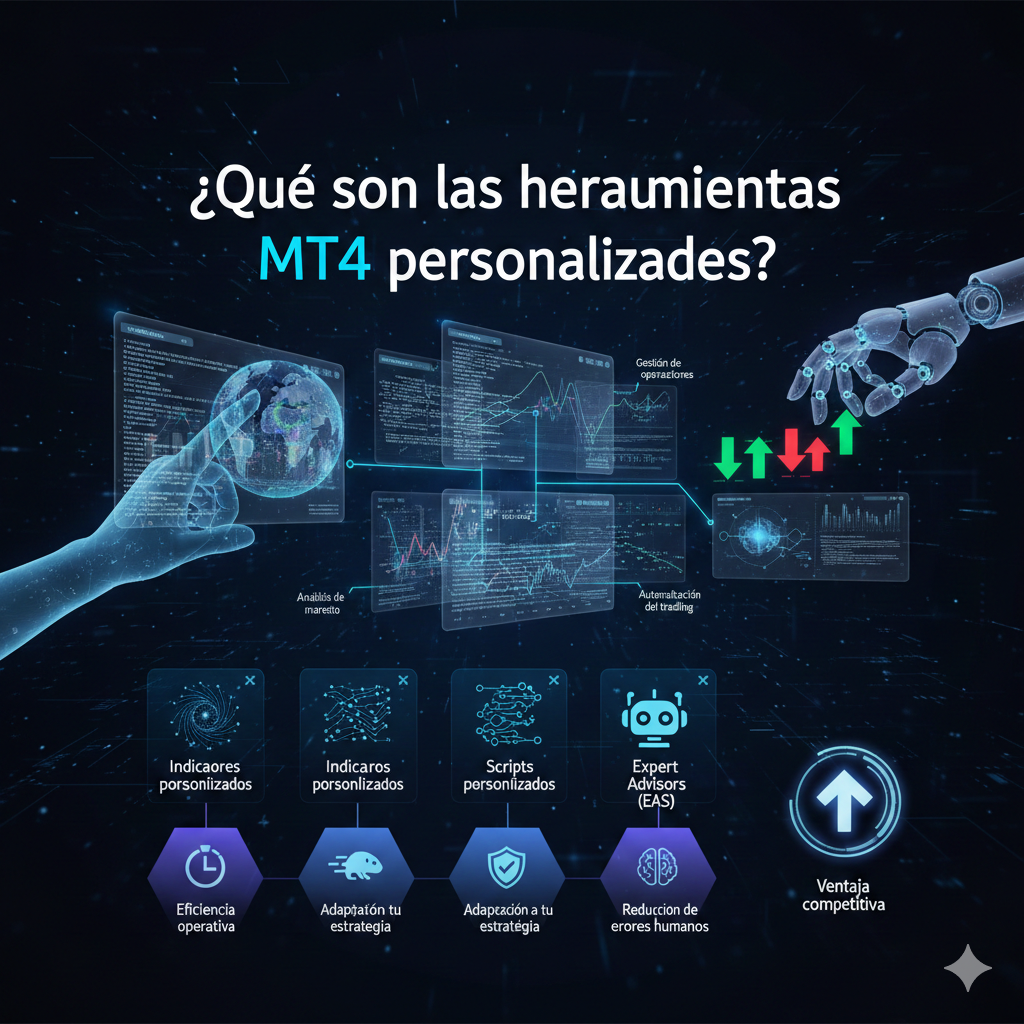 Panel de herramientas MT4 personalizadas con automatización y análisis avanzado en MetaTrader 4.
