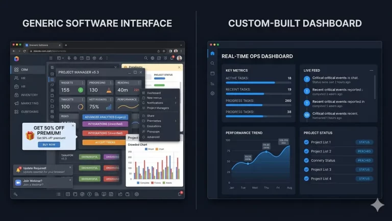 Software a medida vs soluciones estándar: cuándo tiene sentido invertir en desarrollo propio